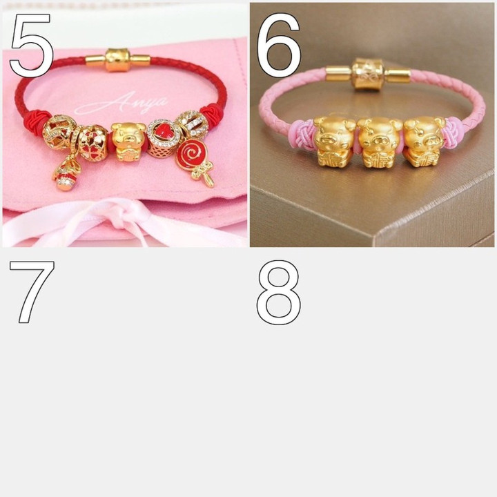 安雅幸运护身符：纯金小猪及金币