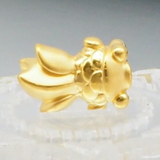 Pure Gold Anya Charm Fish - Luxurious Goldfish Pendant