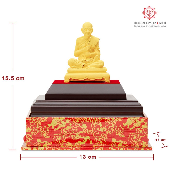 Luang Pho To Gold Plated Statue | Pure and Prestigious