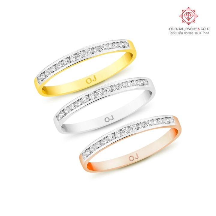 Genuine Diamond and Gold Eternity Ring | OJ GOLD Jewelry