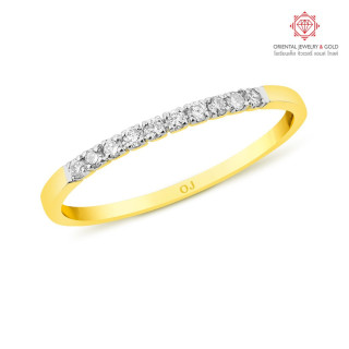 OJ GOLD Diamond Ring: 100 Clarity, Pure Gold and Warranty
