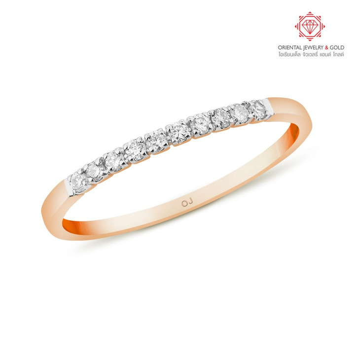 OJ GOLD Diamond Ring: 100 Clarity, Pure Gold and Warranty