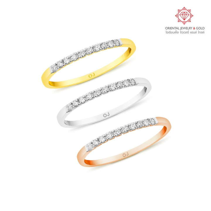 OJ GOLD Diamond Ring: 100 Clarity, Pure Gold and Warranty
