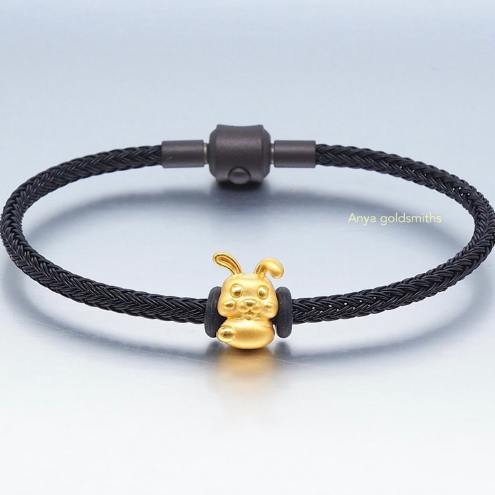 兔年安雅吊坠 - .999金吊坠