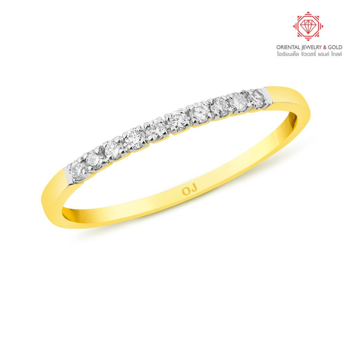OJ GOLD Diamond Ring: 100 Clarity, Pure Gold and Warranty