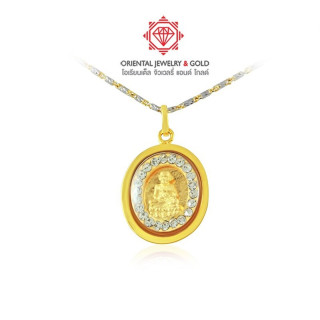 Luang Pu Thuad 90 Pure Gold Amulet Pendant w/COA