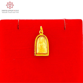 Luang Pu Thuad 90 Gold Pendant - Authentic Phra Rod Style