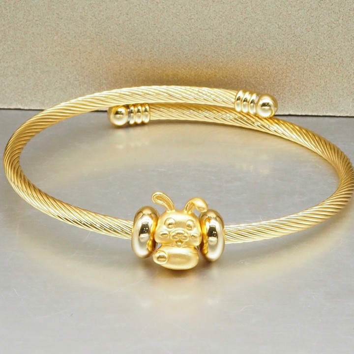 兔年安雅吊坠 - .999金吊坠