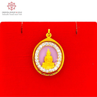Luang Pho Sothorn Gold Pendant (90 Pure, Size S)