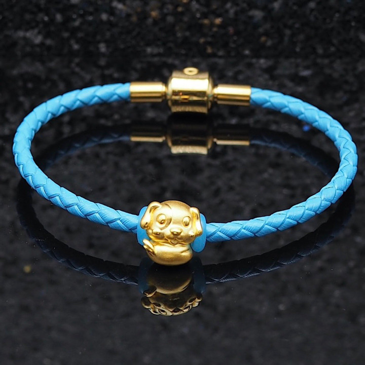 纯金安雅吊坠 | 狗年收藏品