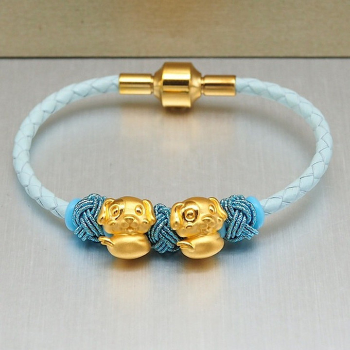 纯金安雅吊坠 | 狗年收藏品