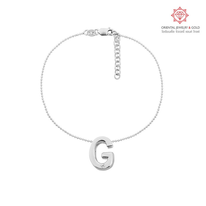 OJ GOLD 18K Gold Bracelet with Diamond and Free Shipping