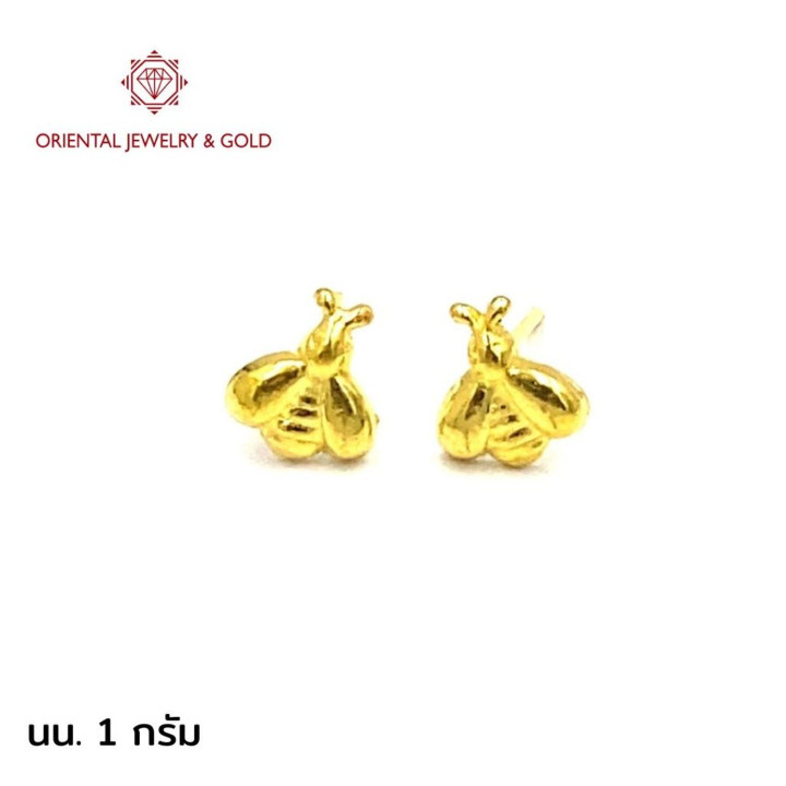 OJ GOLD：真金蜜蜂耳环（1克，纯度96.5%）