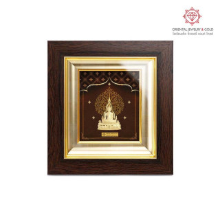 Pure Gold OJ GOLD Picture Frame - Phra Buddha Chinnarat - Gift
