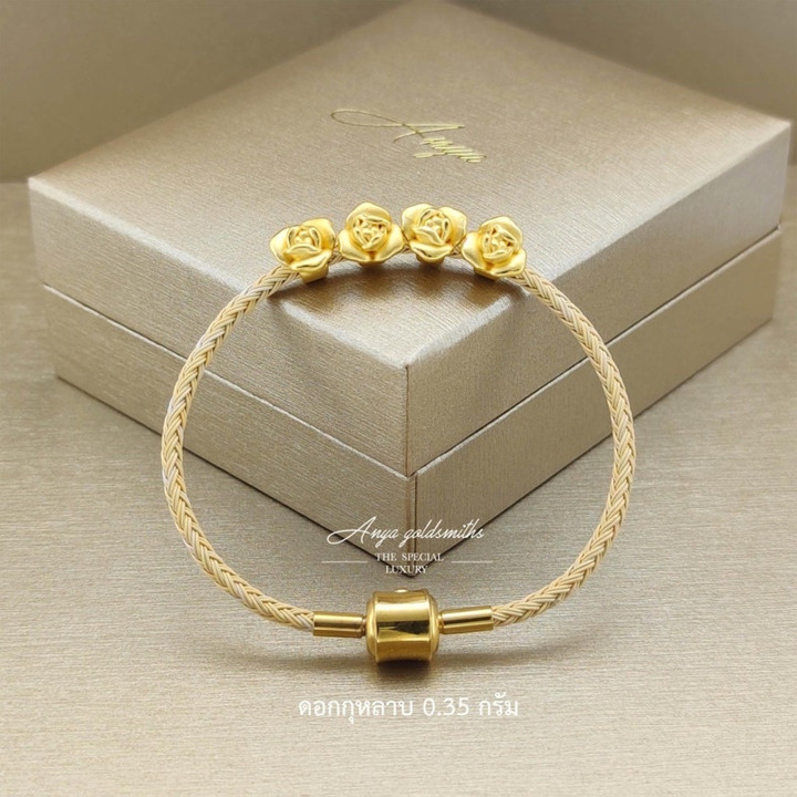 玫瑰金 Anya 吊坠 | 99.9% 纯金