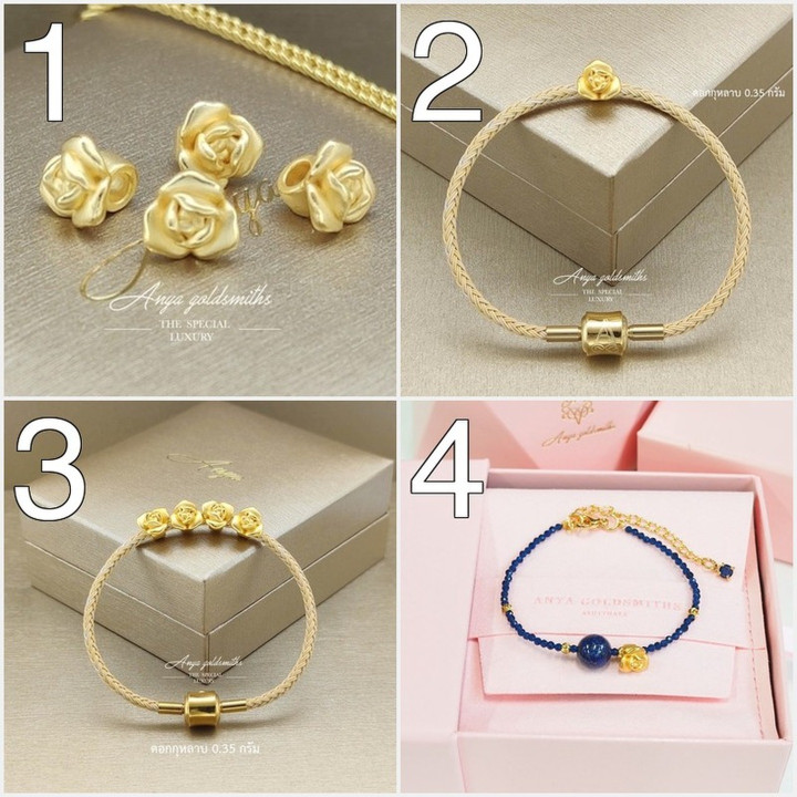 玫瑰金 Anya 吊坠 | 99.9% 纯金