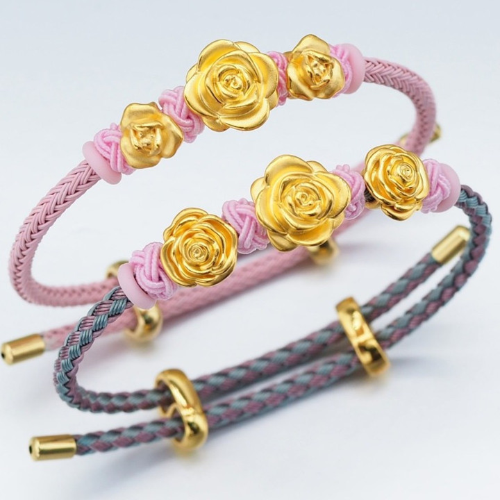 玫瑰金 Anya 吊坠 | 99.9% 纯金