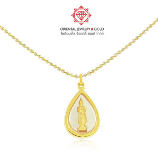 OJ GOLD Birthstone Pendant - .900 Fine Gold, Sunday's Stone