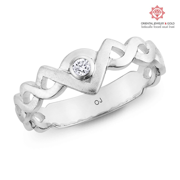 OJ GOLD Genuine Diamond Ring | 10K Gold, 100 Clarity and Warranty