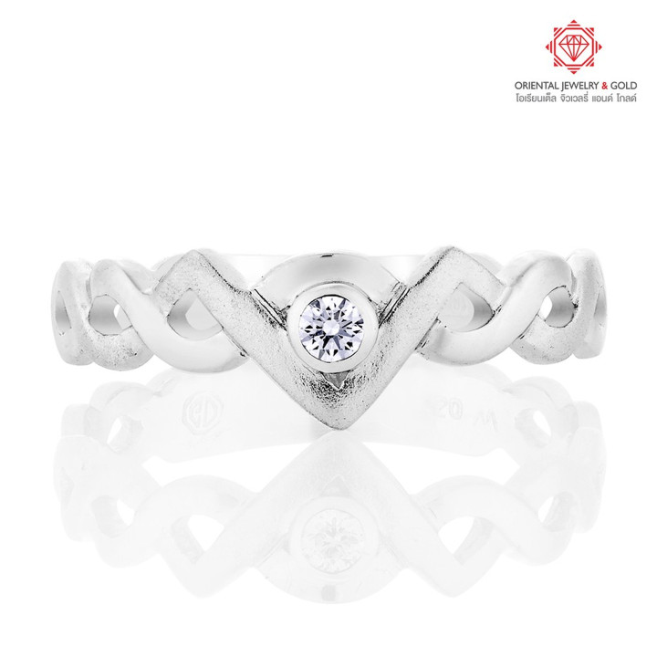 OJ GOLD Genuine Diamond Ring | 10K Gold, 100 Clarity and Warranty