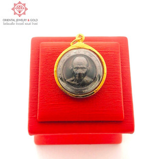 OJ GOLD Luang Phor Ruay Amulet (Pure Gold, Waterproof)