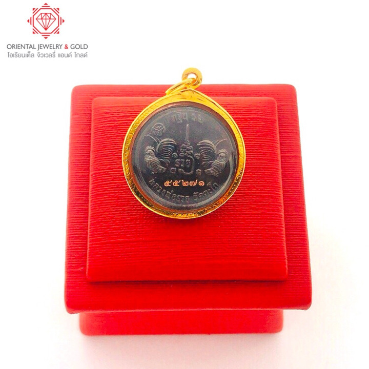 OJ GOLD Luang Phor Ruay Amulet (Pure Gold, Waterproof)
