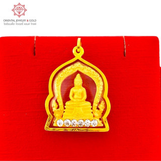 Luang Pho Sothorn Sema Pendant - Authentic 90 Pure Gold