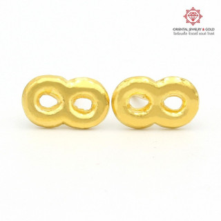 OJ GOLD 1 Gram Infinity Earrings (96.5 Pure)