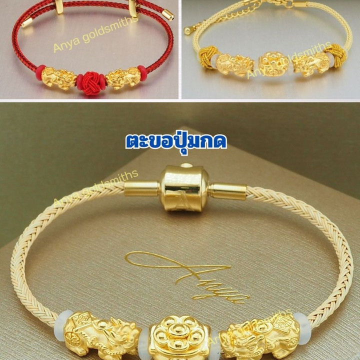 纯金貔貅吊坠 - 吉祥富贵的象征