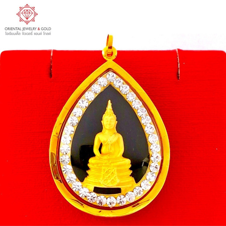 Genuine Gold Luang Phor Sothorn Pendant (Size L)