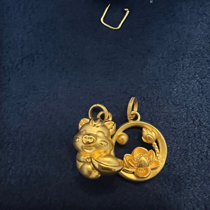 Pure Gold Anya Pig Pendant | Lucky Charm & Investment