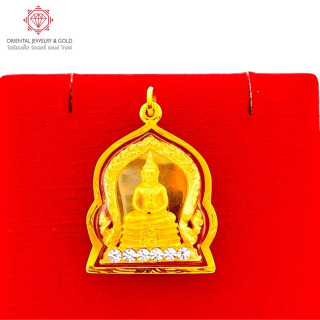 Genuine Gold Luang Pho Sothorn Pendant (Sema, Gemstone)