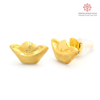 OJ GOLD 90 Pure Gold Earrings - Ingot Design, Resale and Pawn Value