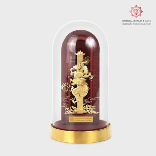 Gold Picture Frame - 99.99 Pure, Exquisite Dragon Design