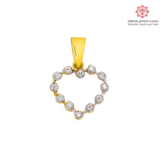 OJ GOLD 钻石吊坠 | 10K纯金，经认证为真品