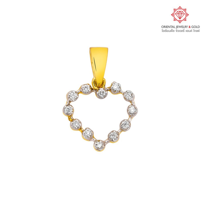 OJ GOLD 钻石吊坠 | 10K纯金，经认证为真品