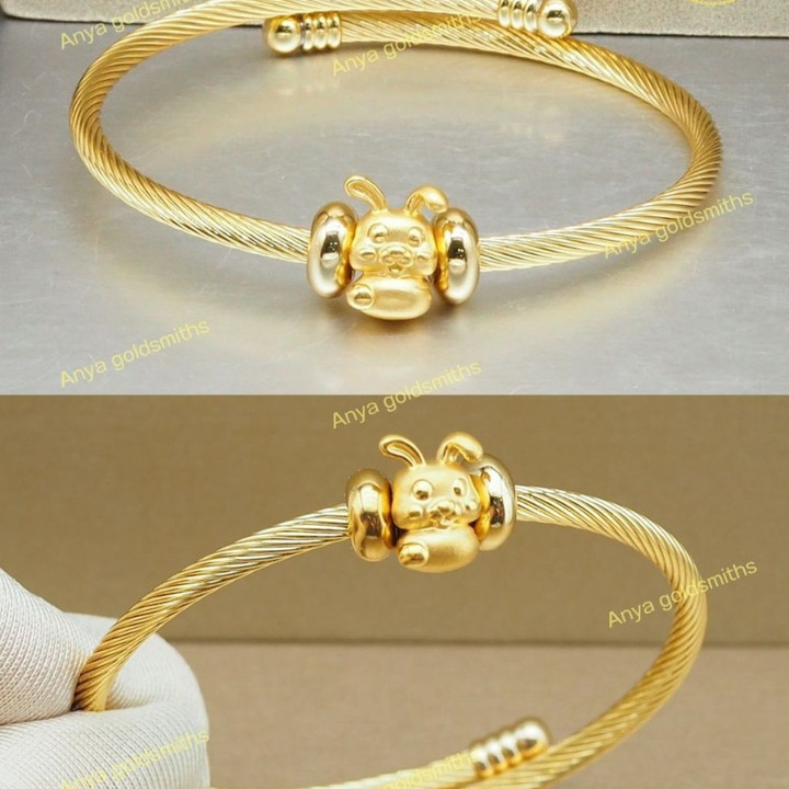 兔年安雅吊坠 - .999金吊坠