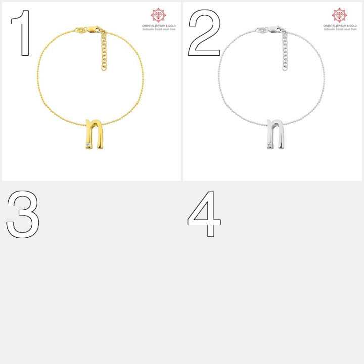 OJ GOLD 18K金镶钻手链 - 奢华闪耀