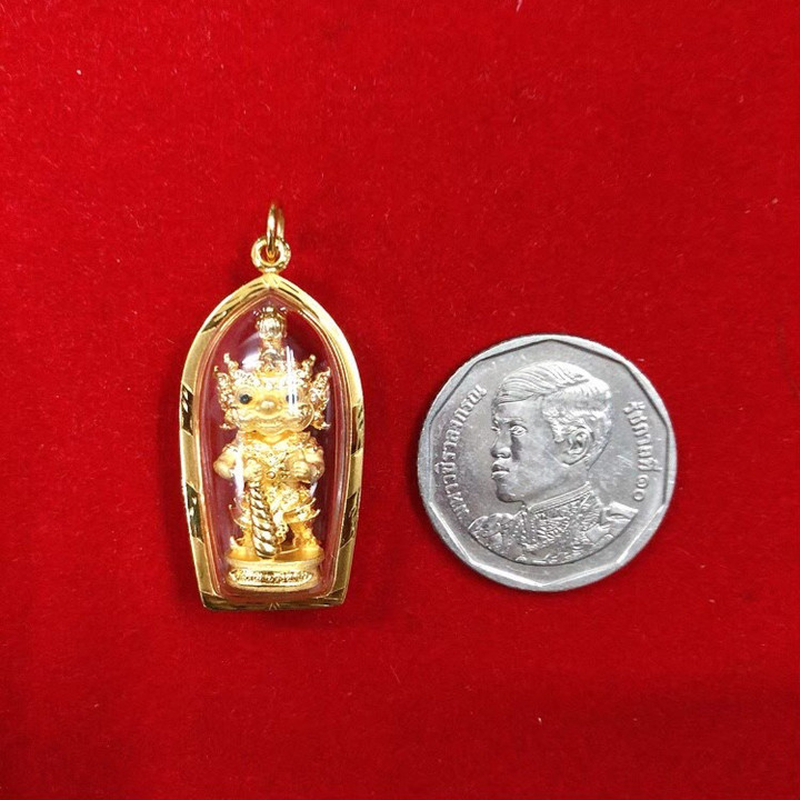 OJ GOLD Little Kubera Pendant | 90 Pure Gold Buddha