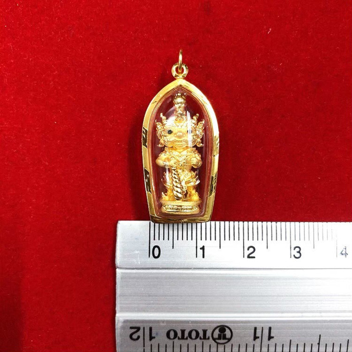 OJ GOLD Little Kubera Pendant | 90 Pure Gold Buddha