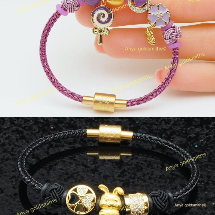 兔年安雅吊坠 - .999金吊坠