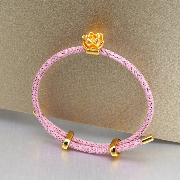 纯金莲花吊坠 | Anya珠宝设计