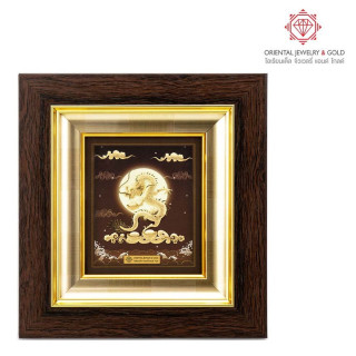 24K Gold Dragon Picture Frame - OJ GOLD Artwork and Gift
