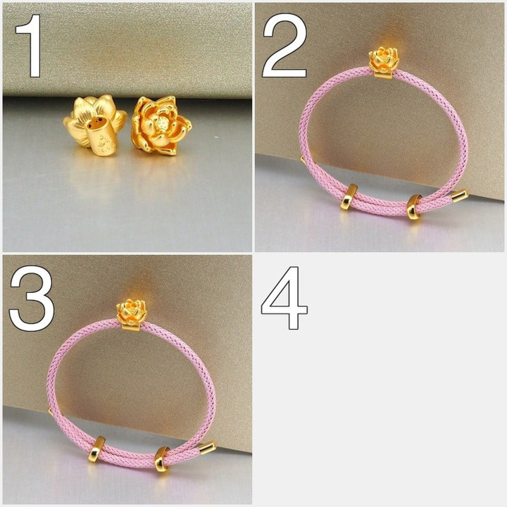 纯金莲花吊坠 | Anya珠宝设计