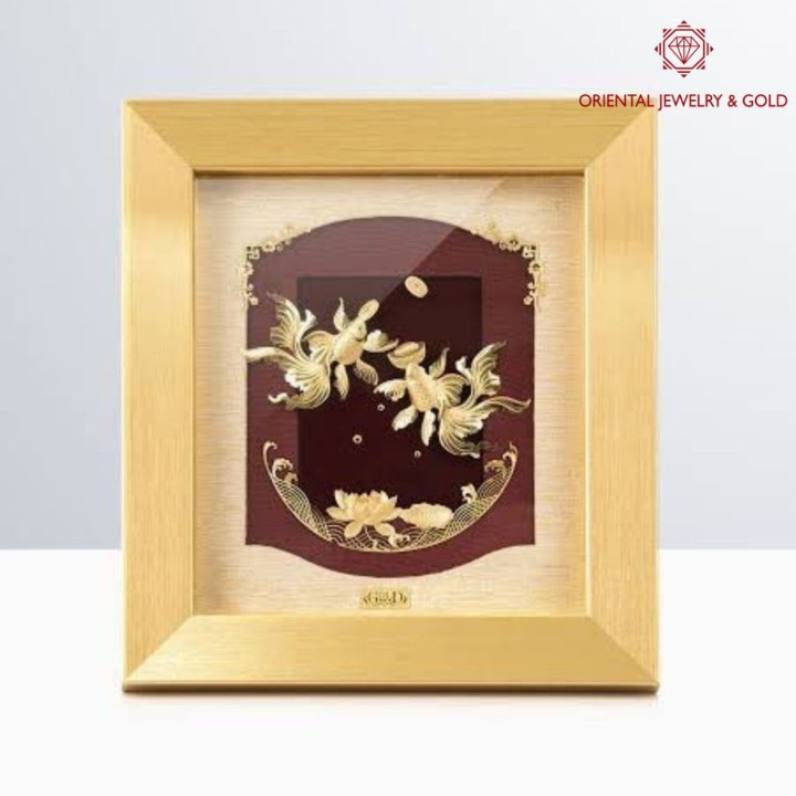 24K Gold Picture Frame - Luxury Home Decor and Gift