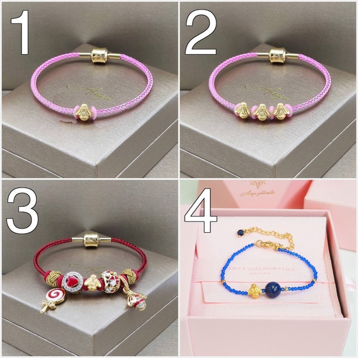 Tiny Gold Bee Charm | 99.9% Pure Gold Necklace Pendant