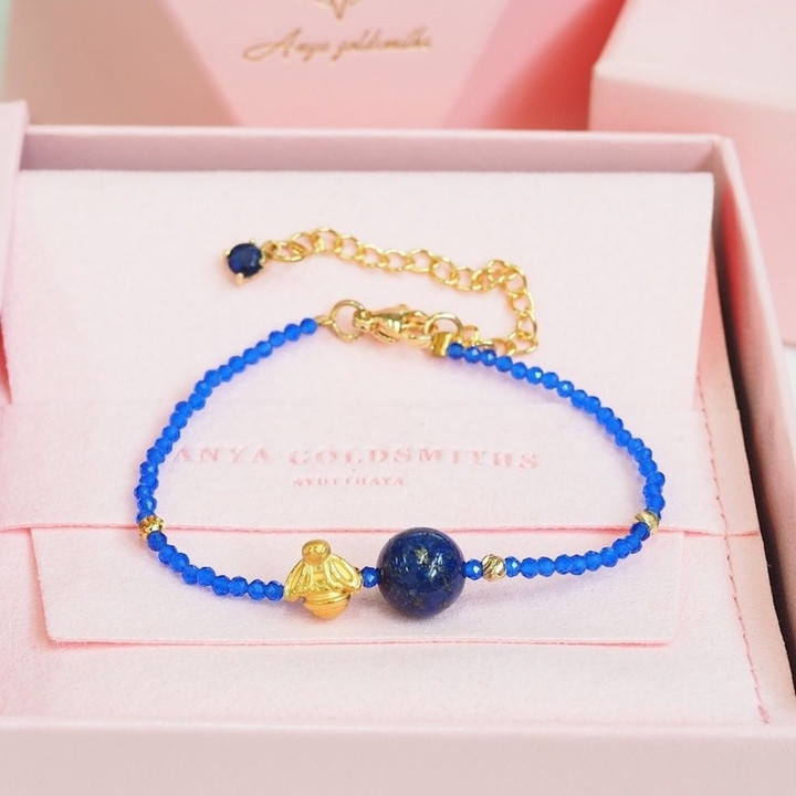 Tiny Gold Bee Charm | 99.9% Pure Gold Necklace Pendant