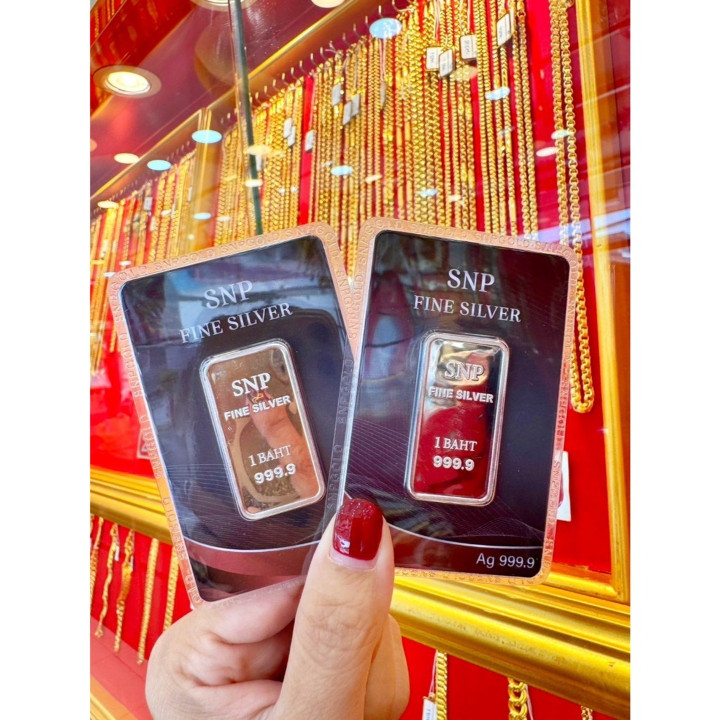 Deux lingots d'argent fin 999 - 0,15 oz chacun