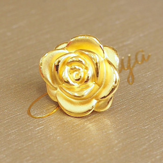 Rose Gold Pendant - Pure 24K Gold Jewelry Gift