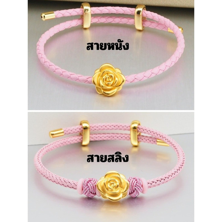 قلادة من الذهب الوردي - هدية مجوهرات من الذهب الخالص عيار 24